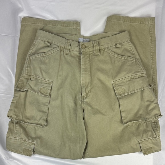 North West Blue Men's Khaki Cargo Pants - Picture 2 of 6